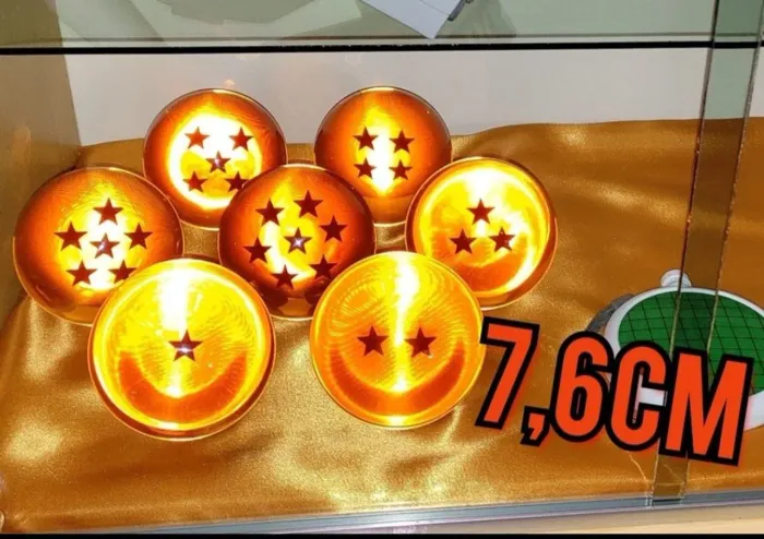 7 Esferas do Dragão - Dragon Ball Z - 7,6cm