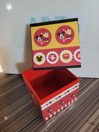 Caixa em MDF Personalizada Mickey Mouse