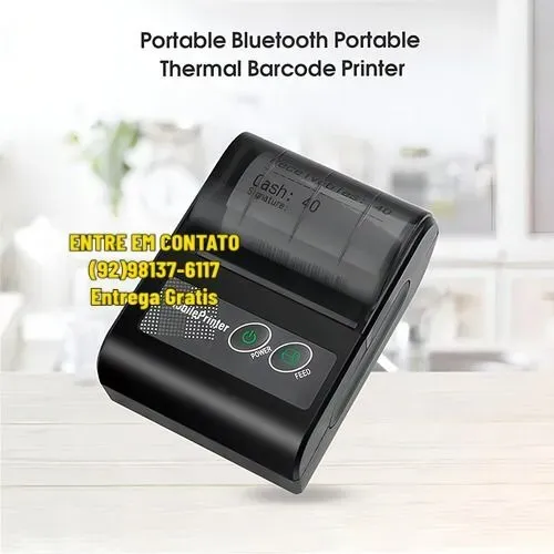 Impressora Térmica Bluetooth - Entrega das 9h até as 22hrs