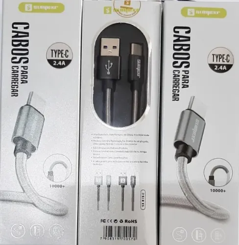 Cabo Tipo C  2.4A - com  Mola  e Manta ! Sumexr  Premium  