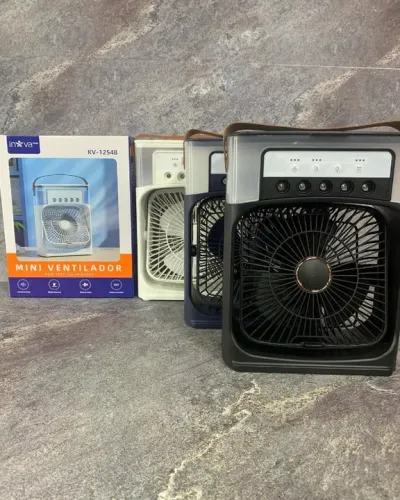 Ventilador e Umidificador Portátil Com Reservatório Para Gelo