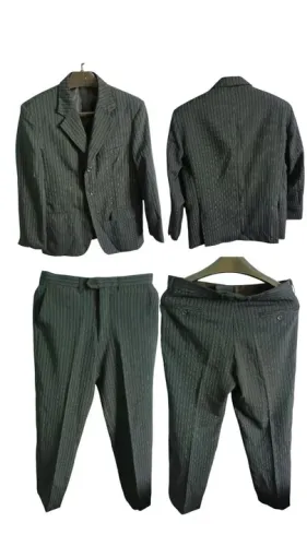 Terno Masculino Listrado azul 