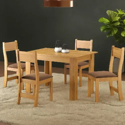 Mesa de Jantar Palace com Cadeiras Brisa Bombom