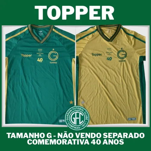 2 Camisetas Topper - Guarani Futebol Clube
