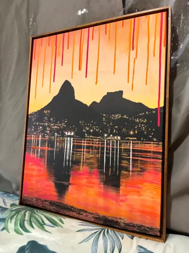 QUADRO PINTURA SOBRE FOTO (EXCLUSIVO)