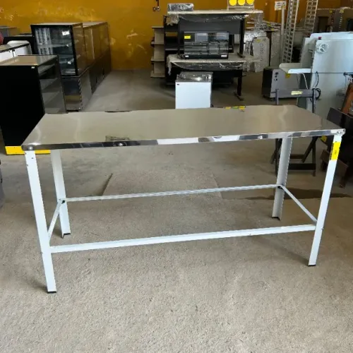Mesa Braesi 1.60M MBR-015 G2 Tampo Inox Mostruário