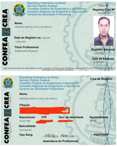 Engenheiro Mecânico - Assino ARTs 