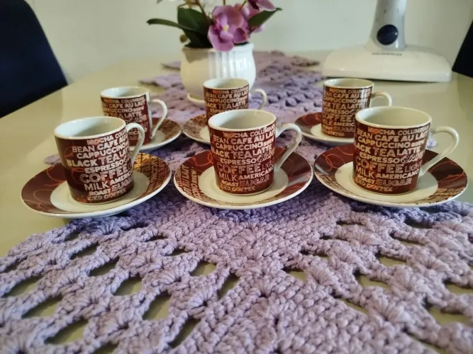 Conjunto de xícaras de café