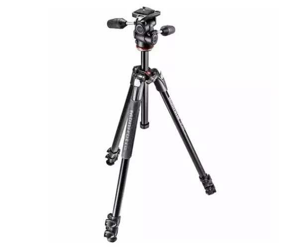 Tripé Manfrotto Profissional para foto e vídeo com Bolsa