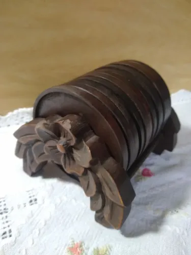 Jacarandá / porta copos clássico com suporte