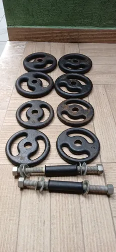 VENDE-SE KIT DE ANILHAS TOTAL DE 32 KILOS - ÓTIMO ESTADO!