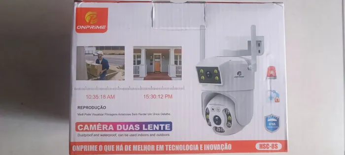 Câmera duas lentes Prova dágua resolução Ultra HD 
