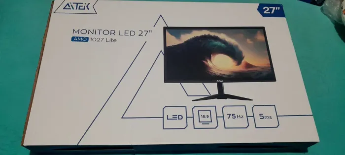 Monitor Aitek 27? Full HD 75Hz - NOVO NA CAIXA