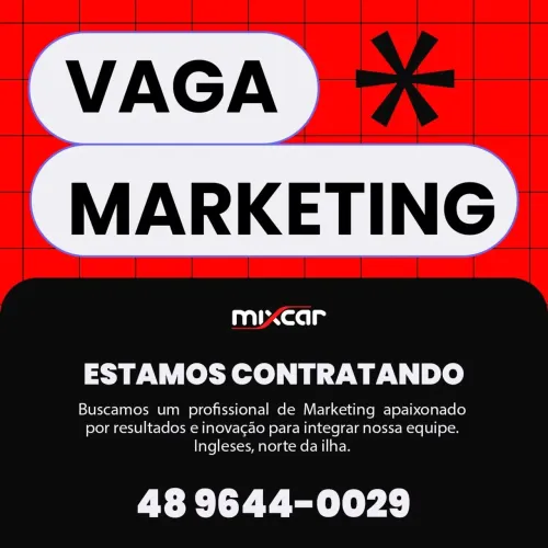 Vaga para marketing MEI