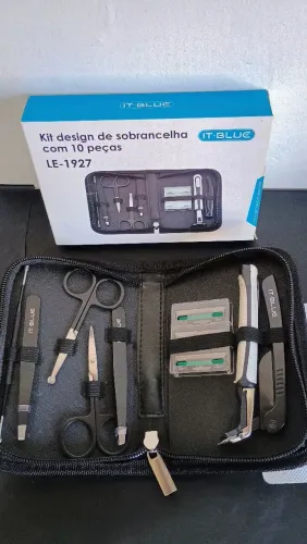 Kit Design de Sobrancelha IT-BLUE com 10 Peças/ PREÇO IMBATÍVEL 