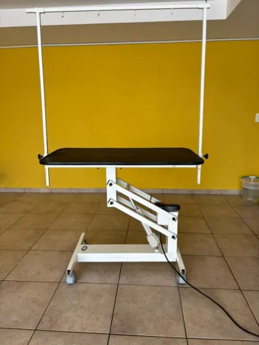Mesa de Tosa Elétrica Vet Pet - 1,10 × 60 - 220V - Branca