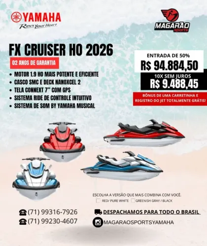 JET YAMAHA FX CRUISER HO -2026- PRONTA ENTREGA
