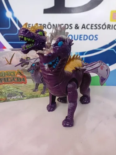 dragão duas cabeça com movimento e som
