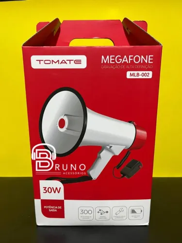 Megafone Tomate 20W - Gravação de Alta Definição