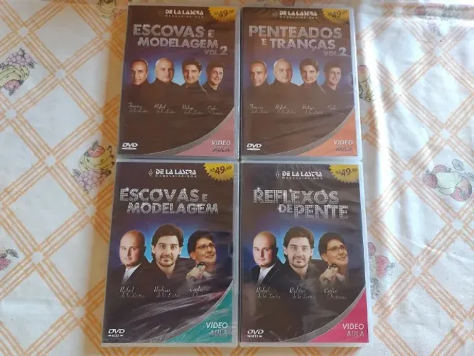 Coleção Cabeleireiros de La Lastra Video Aula Diversas 20 Dvds - Valor Pelo Lote
