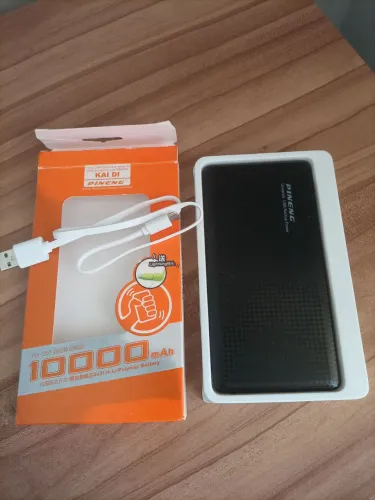 Carregador portátil Original pineng 10.000 mah com adaptador para carregar iPhone