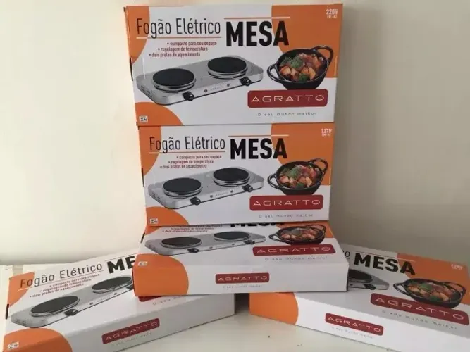 Fogão Elétrico Portátil 2 Bocas 2000w 220v