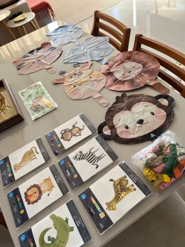 FESTA COMPLETA SAFARI DECORAÇÃO E LEMBRANCINHA