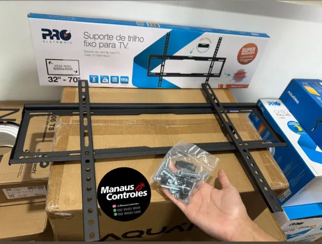 Suporte para Tv Fixo Tipo Trilho ( Material em aço Carbono )