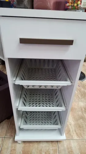 Gaveteiro Organizador Branco com 3 Gavetas