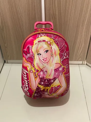 Mala de rodinha infantil Barbie