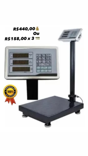 Balança de plataforma 200kg com mastro