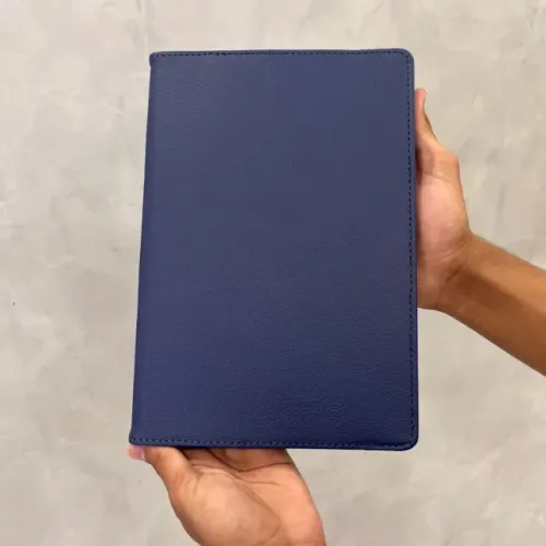 Capa giratória para Tablets e Pads, de couro sintético e suporte integrado