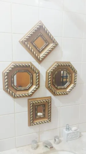 Conjunto de espelhos decorativos