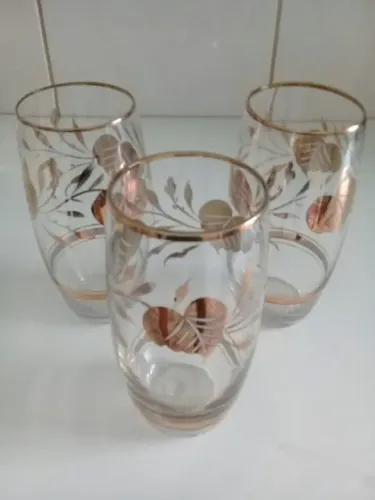 Copos de cristal vintage.