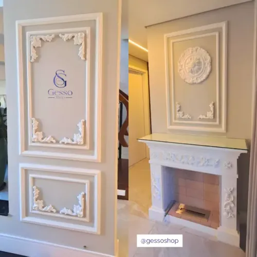 Boiserie /  Painel Ripado / Aplique de Gesso - Do projeto à instalação