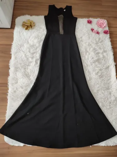 Vestido de festa longo preto 