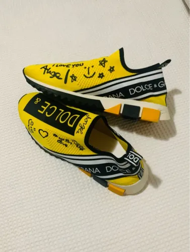 Tênis Dolce & Gabbana sorrento, Amarelo com Detalhes