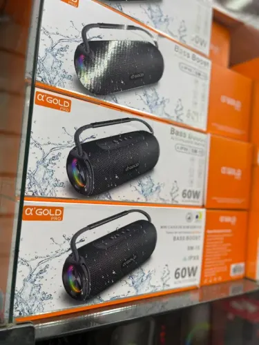 Caixa de Som Bluetooth Portátil A'Gold Pro 60W