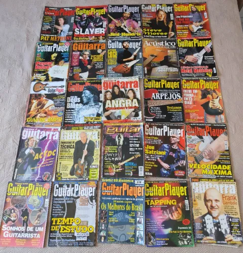 50 Revistas - Guitar player + CD + Brindes 
