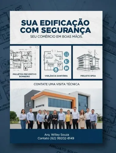 Projetos técnicos (Bombeiros, vigilância sanitária, SPDA)