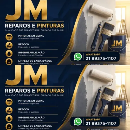 Pintura e rebocos manutenção de caixa d'água