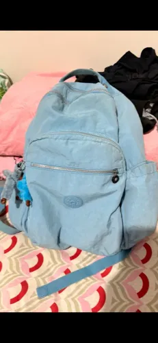 Mochila kipling original azul