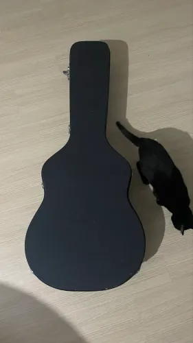 Capa dura hard case violão preta thomann original