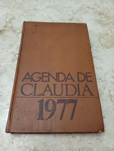 Antiga agenda Cláudia 1977