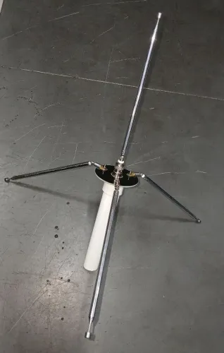 Antena plano terra portátil ajustável + cabo coaxial 12 metros