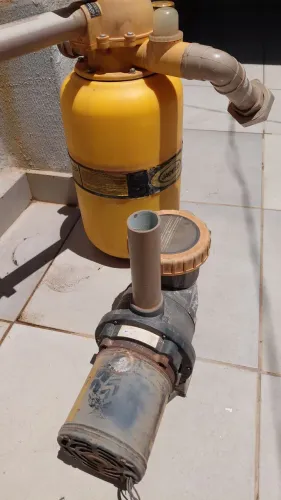 Kit bomba de água e filtro para piscina 