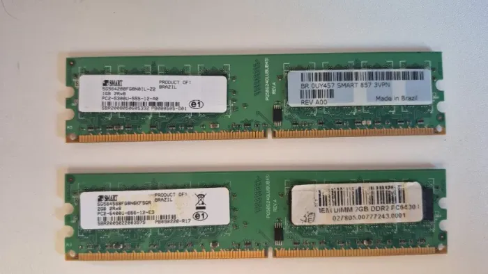 Kit 4 GB RAM DDR2 Desktop ? 2×2 GB SMART