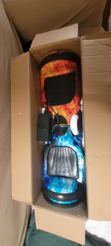 Hoverboard Skate Elétrico 6.5 Led Bluetooth Fogo e Gelo