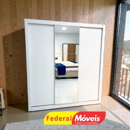 Guarda Roupa c/ Espelho 3P 4G - Últimas Unidades!