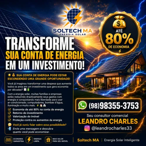 Redução de custos na conta de Energia ?
